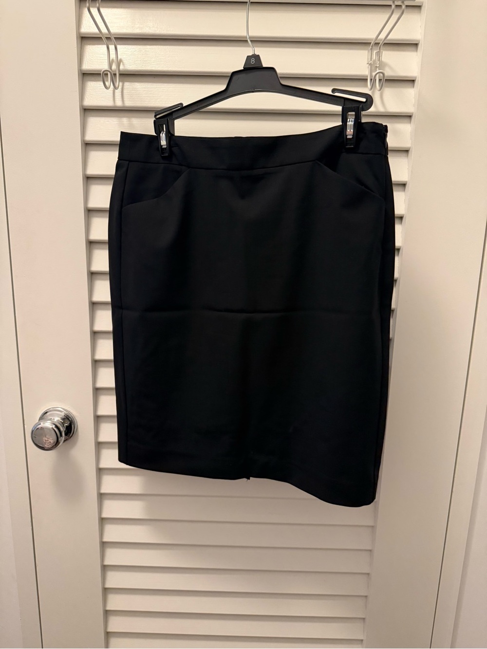 Theory Black Suiting Skirt
